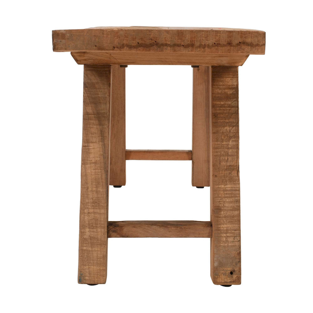 Jofran - Reclamation 60in Rustic Reclaimed Solid Wood Dining Bench, Rustic Unfinished Brown - 2301-BN60KD view 5