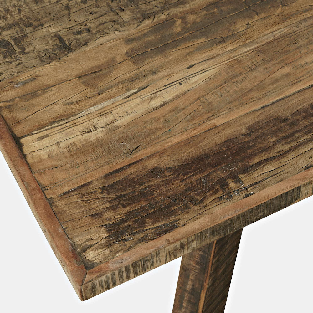 Jofran - Reclamation 72in Rustic Reclaimed Solid Wood Dining Table, Rustic Unfinished Brown - 2301-RCT72 view 3