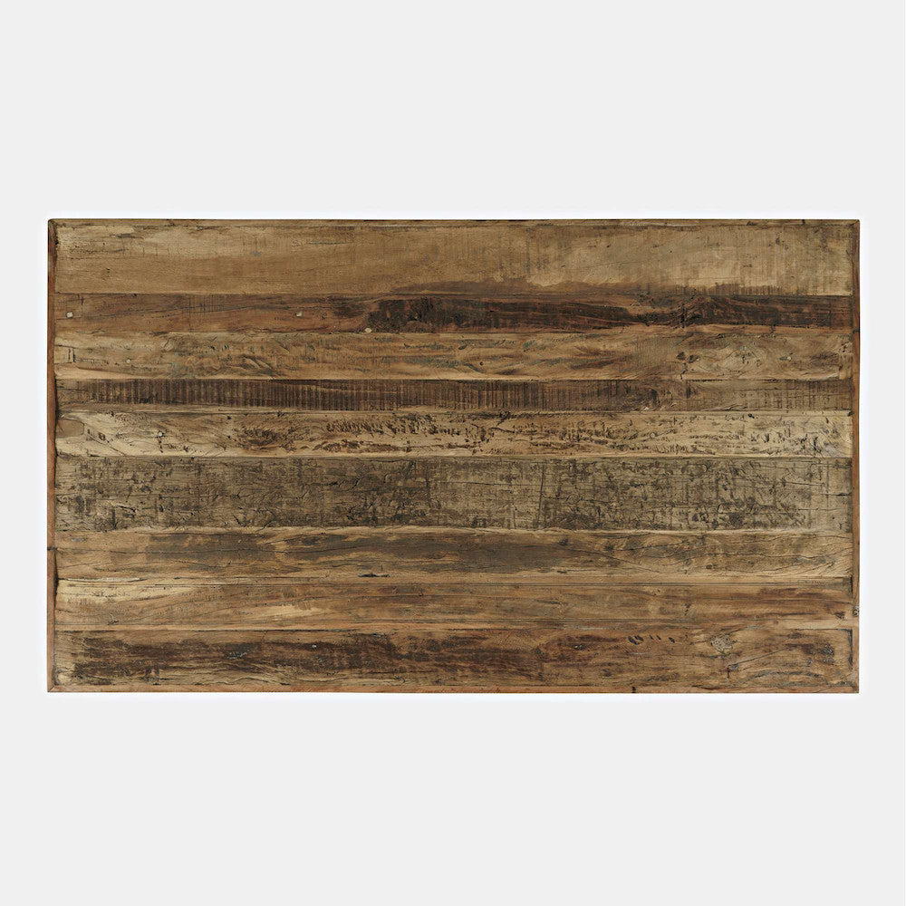 Jofran - Reclamation 72in Rustic Reclaimed Solid Wood Dining Table, Rustic Unfinished Brown - 2301-RCT72 view 6