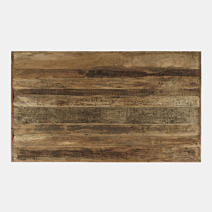 Jofran - Reclamation 72in Rustic Reclaimed Solid Wood Dining Table, Rustic Unfinished Brown - 2301-RCT72 view 6