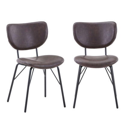 Jofran - Reclamation Five Piece Round Rustic Reclaimed Solid Wood Round Dining Set with Upholstered Chairs - 2301-RND-4-OWNCHDBN view 3
