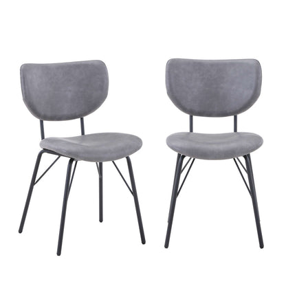 Jofran - Reclamation Five Piece Round Rustic Reclaimed Solid Wood Round Dining Set with Upholstered Chairs - 2301-RND-4-OWNCHGRY view 3