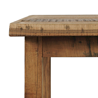 Jofran - Reclamation Rustic Reclaimed Solid Wood Chairside End Table with Storage Shelf, Rustic Unfinished Brown - 2300-7 view 4