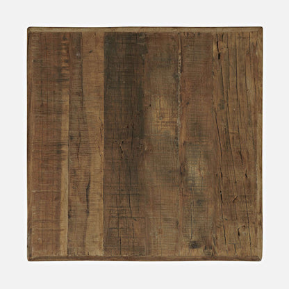 Jofran - Reclamation Rustic Reclaimed Solid Wood Square End Table with Storage Shelf, Rustic Unfinished Brown - 2300-3 view 8