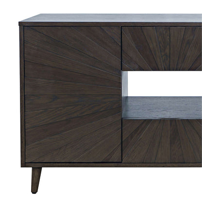 Jofran - Reece 50in Mid-Century Modern Starburst TV Stand Console Storage Cabinet in Americano - 2485-50 view 7