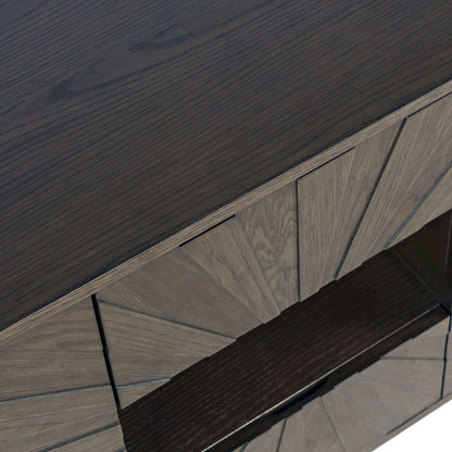Jofran - Reece 50in Mid-Century Modern Starburst TV Stand Console Storage Cabinet in Americano - 2485-50 view 8
