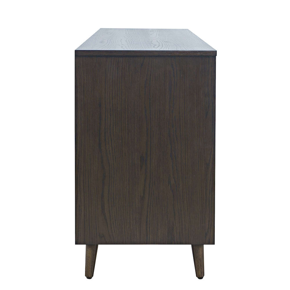 Jofran - Reece 50in Mid-Century Modern Starburst TV Stand Console Storage Cabinet in Americano - 2485-50 view 9