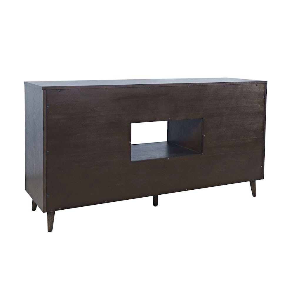 Jofran - Reece 60in Mid-Century Modern Starburst TV Stand Console Storage Cabinet in Americano - 2485-60 view 3