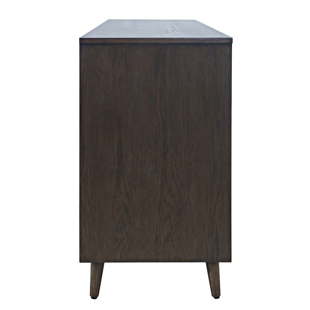 Jofran - Reece 60in Mid-Century Modern Starburst TV Stand Console Storage Cabinet in Americano - 2485-60 view 9
