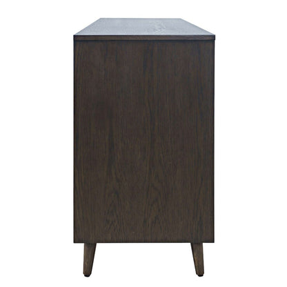 Jofran - Reece 60in Mid-Century Modern Starburst TV Stand Console Storage Cabinet in Americano - 2485-60 view 9