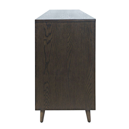 Jofran - Reece 70in Mid-Century Modern Starburst TV Stand Console Storage Cabinet in Americano - 2485-70 view 8
