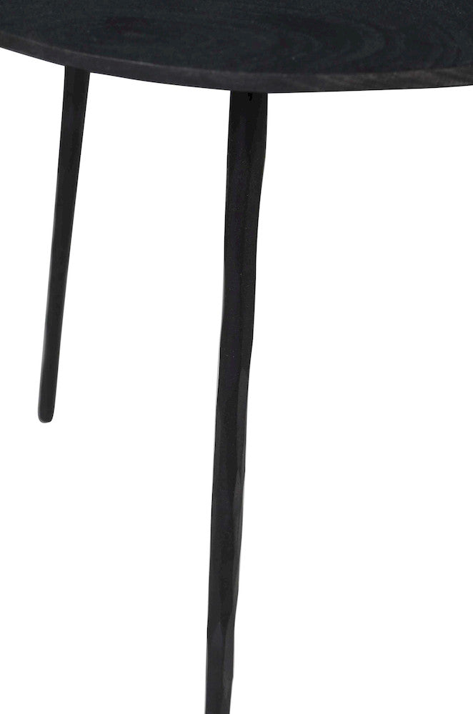 Jofran - Reeves Abstract Contemporary Solid Acacia Wood Nesting End Tables (Set of 3) Black - 1730-221B view 9