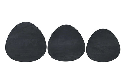 Jofran - Reeves Abstract Contemporary Solid Acacia Wood Nesting End Tables (Set of 3) Black - 1730-221B view 10