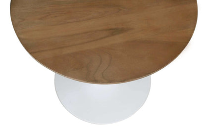 Jofran - Remy Solid Wood and Iron Modern Pedestal Accent Tables (Set of 2) White - 1730-223WT view 4