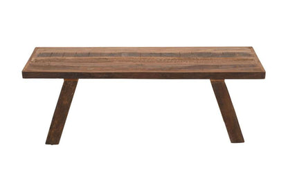 Jofran - Reston 48in Reclaimed Solid Wood Rustic Distressed Dining Bench - 23-RESTON veiw 3