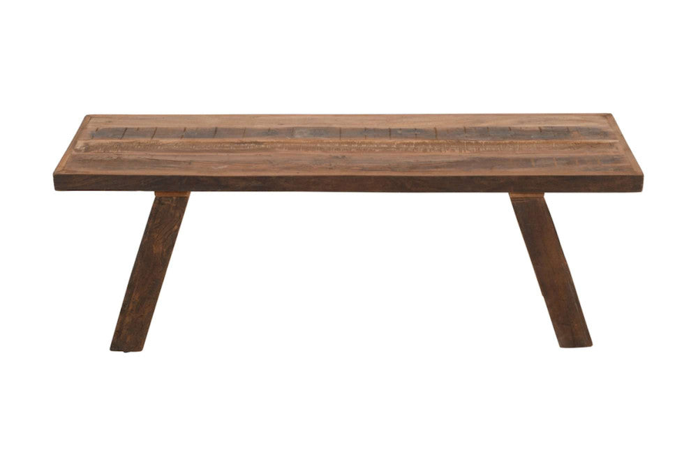 Jofran - Reston 48in Reclaimed Solid Wood Rustic Distressed Dining Bench - 23-RESTON view 3
