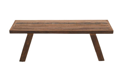 Jofran - Reston 48in Reclaimed Solid Wood Rustic Distressed Dining Bench - 23-RESTON view 3
