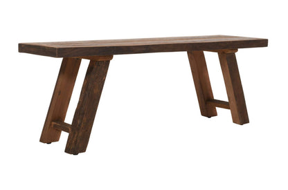 Jofran - Reston 48in Reclaimed Solid Wood Rustic Distressed Dining Bench - 23-RESTON view 4