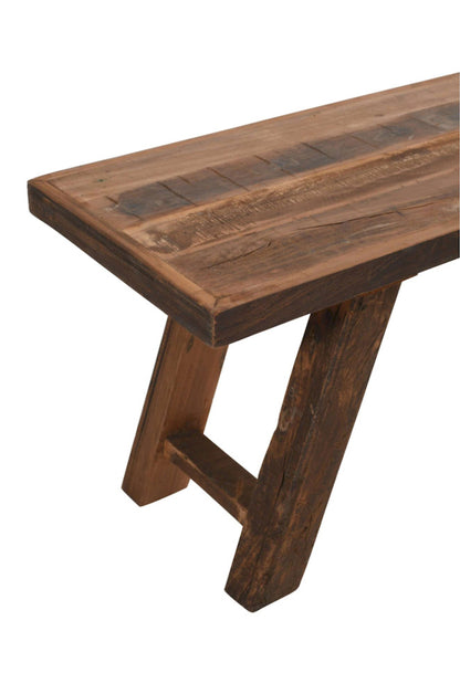 Jofran - Reston 48in Reclaimed Solid Wood Rustic Distressed Dining Bench - 23-RESTON view 6