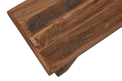 Jofran - Reston 48in Reclaimed Solid Wood Rustic Distressed Dining Bench - 23-RESTON view 7