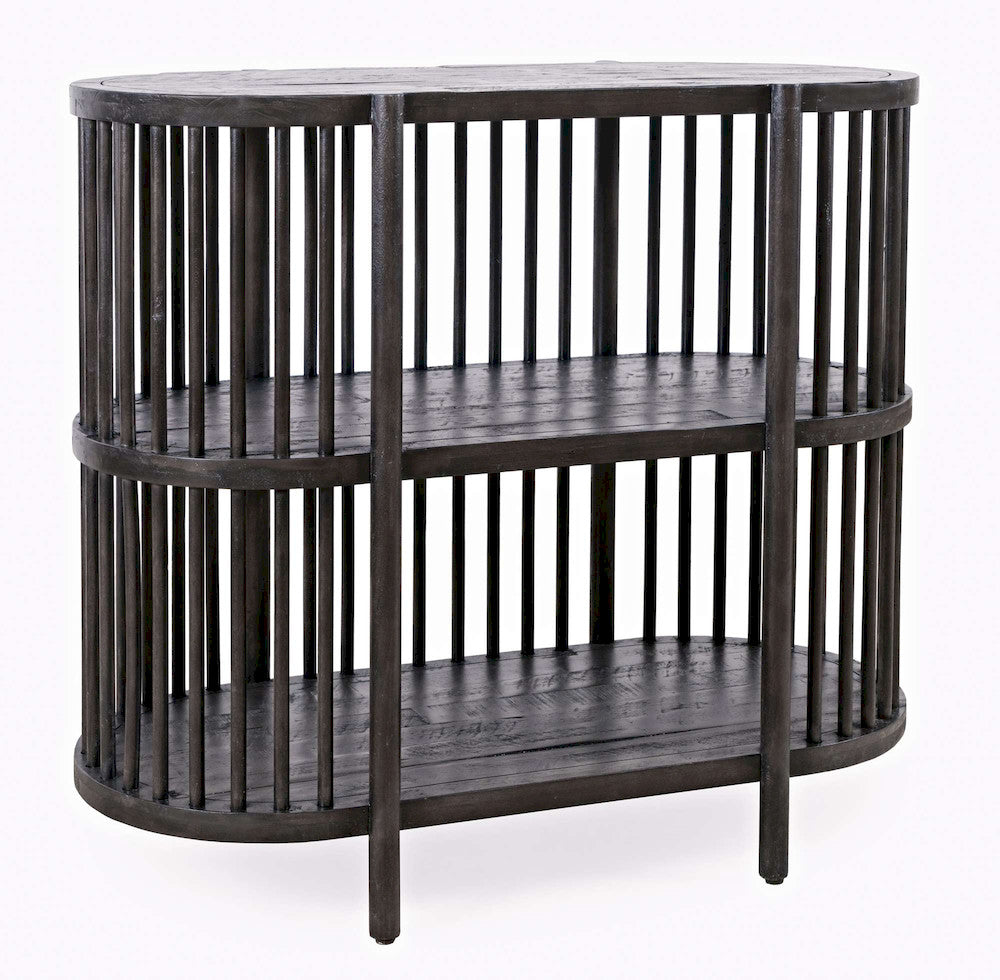 Jofran - Rhapsody Mid-Century Modern 36in Open Storage Cabinet Bookcase - 2190-36 view 2