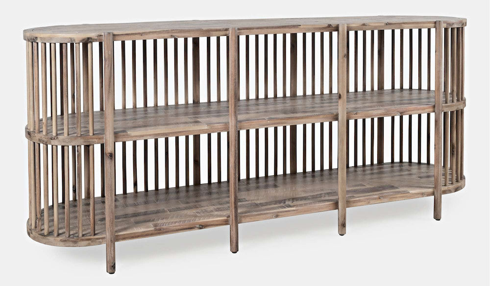 Jofran - Rhapsody Mid-Century Modern 72in Open Storage Sideboard Cabinet - 2180-72 view 2