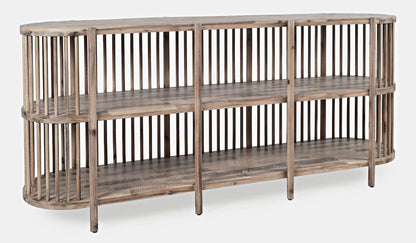 Jofran - Rhapsody Mid-Century Modern 72in Open Storage Sideboard Cabinet - 2180-72 view 2
