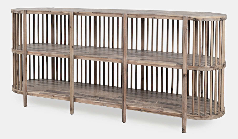Jofran - Rhapsody Mid-Century Modern 72in Open Storage Sideboard Cabinet - 2180-72 view 3