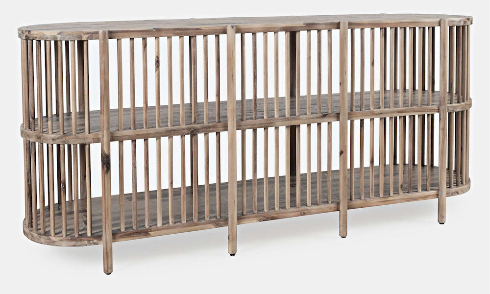 Jofran - Rhapsody Mid-Century Modern 72in Open Storage Sideboard Cabinet - 2180-72 view 4