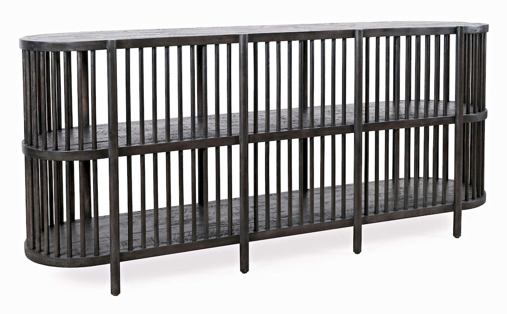 Jofran - Rhapsody Mid-Century Modern 72in Open Storage Sideboard Cabinet - 2190-72 view 4