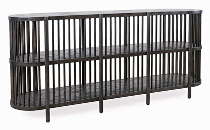 Jofran - Rhapsody Mid-Century Modern 72in Open Storage Sideboard Cabinet - 2190-72 view 4