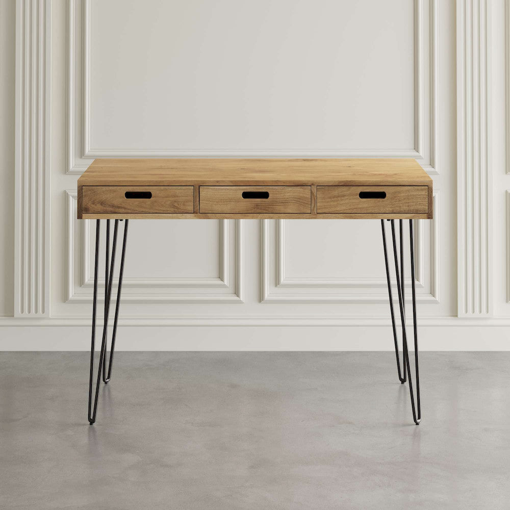 Jofran - Rollins 52in Solid Acacia Dining Set with Four Backless Barstools - 2085-52C-4 view 6