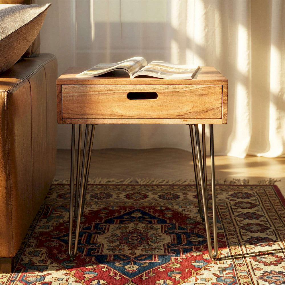 Jofran - Rollins Solid Acacia End Table - Natural - 2085-3 view 7
