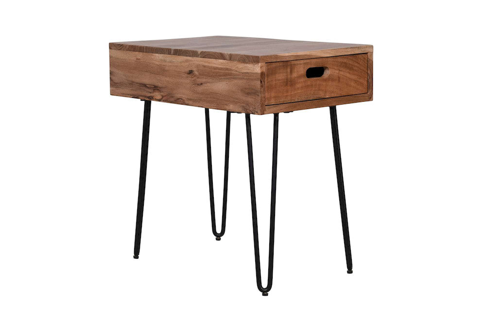 Jofran - Rollins Solid Acacia Side Table - Natural - 2085-7 view 5