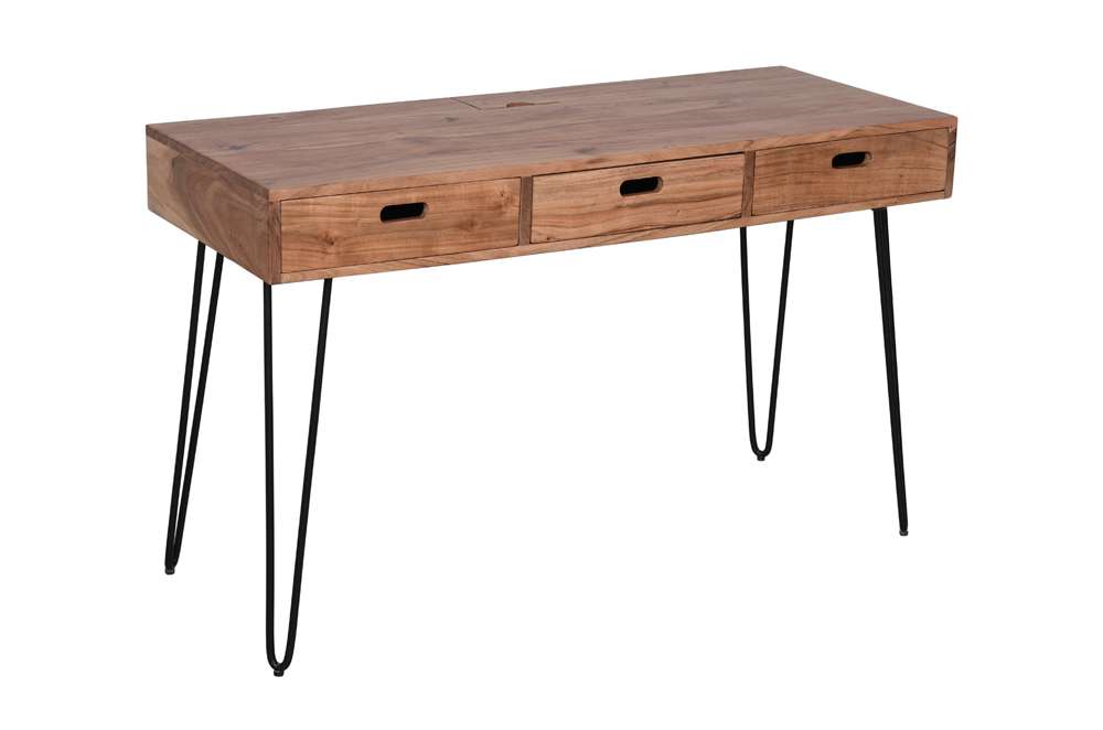 Jofran - Rollins Solid Acacia USB Charging Desk - Natural - 2085-5020 veiw 1
