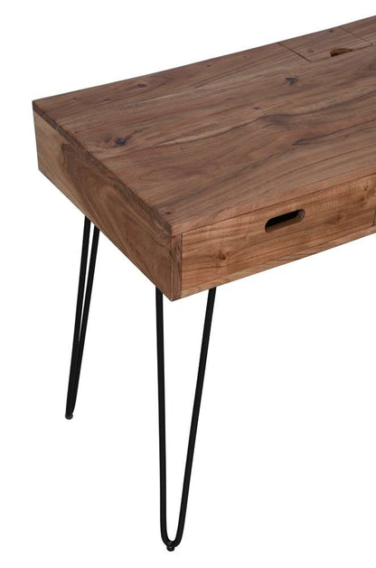 Jofran - Rollins Solid Acacia USB Charging Desk - Natural - 2085-5020 veiw 8