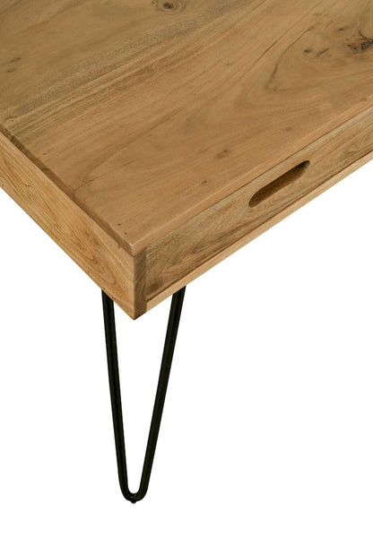 Jofran - Rollins Solid Hardwood Modern Counter Dining Table with Storage - Light Brown - 2085-52 view 10