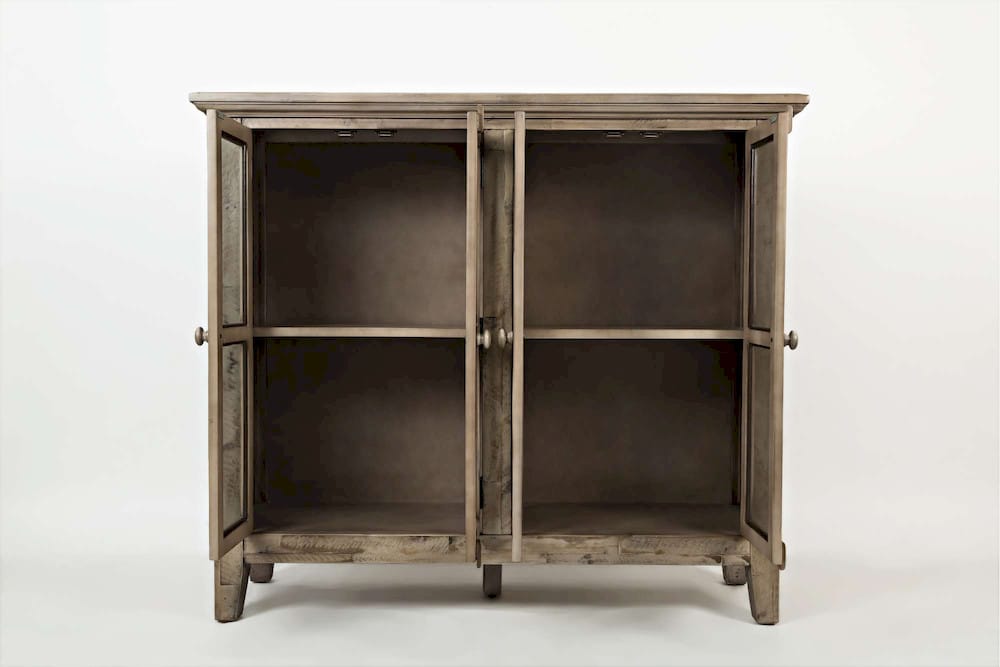 Jofran - Rustic Shores 48in Coastal Distressed Acacia Four-Door Accent Cabinet, Watch Hill Brown-Grey - 1620-48 view 6