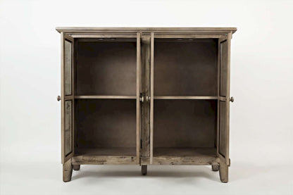 Jofran - Rustic Shores 48in Coastal Distressed Acacia Four-Door Accent Cabinet, Watch Hill Brown-Grey - 1620-48 view 6