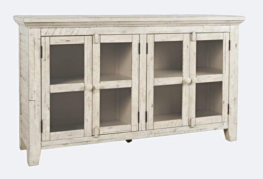Jofran - Rustic Shores Coastal Style 54in Distressed Acacia Credenza Cabinet - 1610-5432 view 1