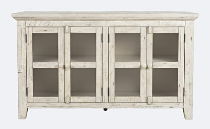 Jofran - Rustic Shores Coastal Style 54in Distressed Acacia Credenza Cabinet - 1610-5432 view 2