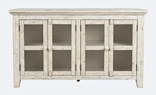 Jofran - Rustic Shores Coastal Style 54in Distressed Acacia Credenza Cabinet - 1610-5432 view 2