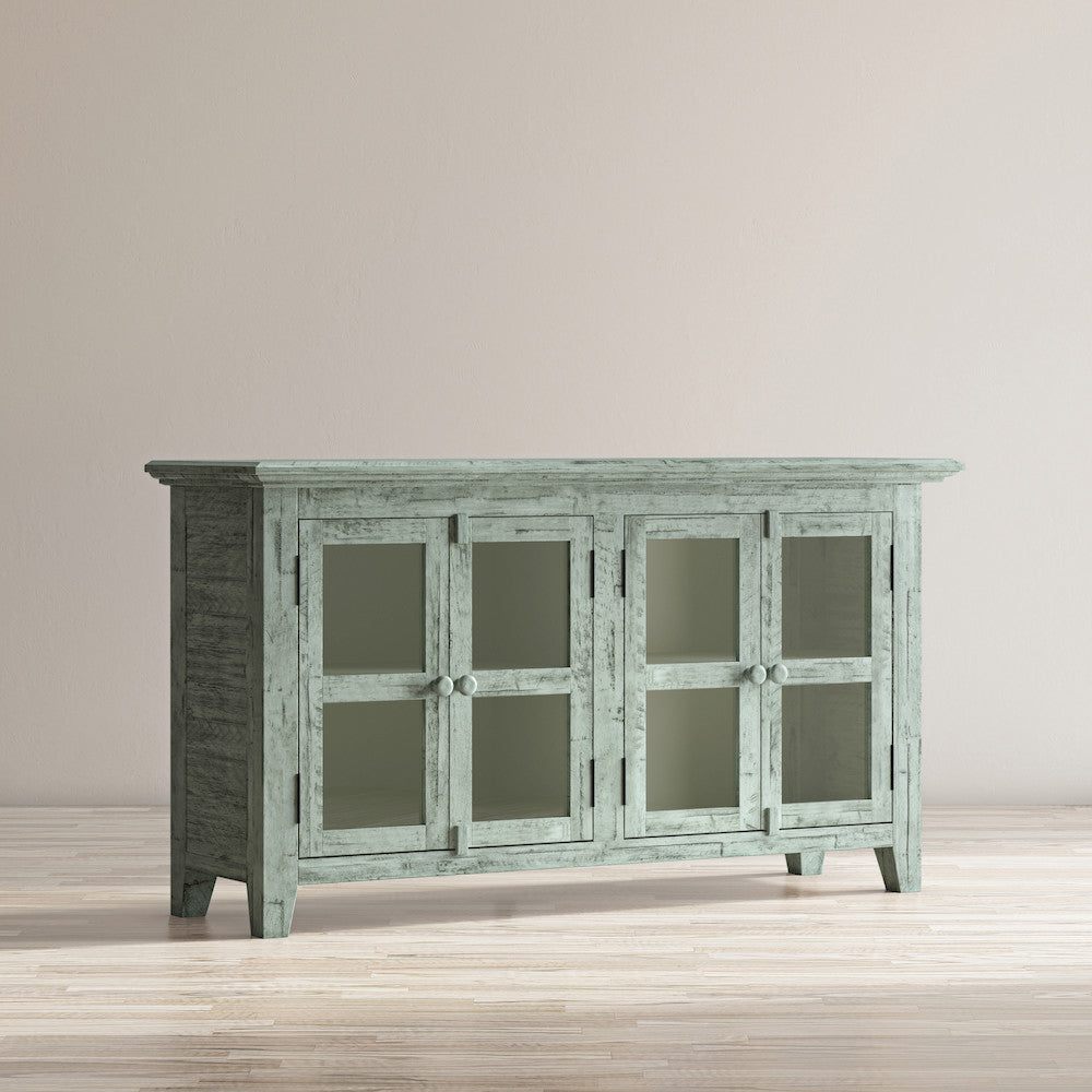Jofran - Rustic Shores Coastal Style 54in Distressed Acacia Credenza Cabinet - 1615-5432 view 2