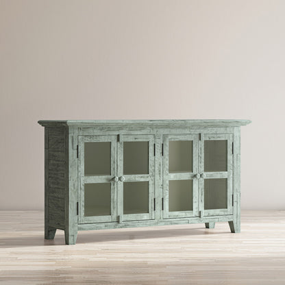 Jofran - Rustic Shores Coastal Style 54in Distressed Acacia Credenza Cabinet - 1615-5432 view 2