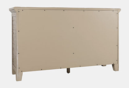 Jofran - Rustic Shores Coastal Style 54in Distressed Acacia Credenza Cabinet - 1620-5432 view 4
