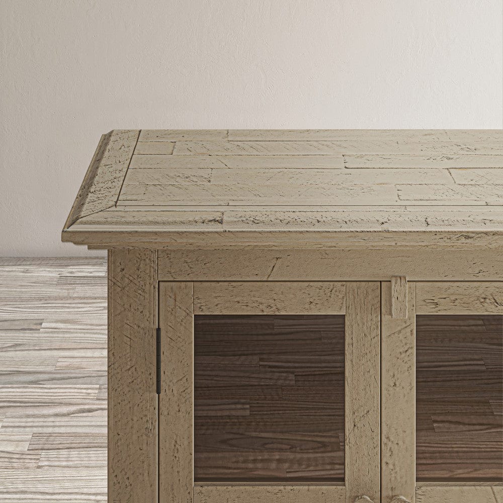 Jofran - Rustic Shores Coastal Style 54in Distressed Acacia Credenza Cabinet - 1620-5432 view 11