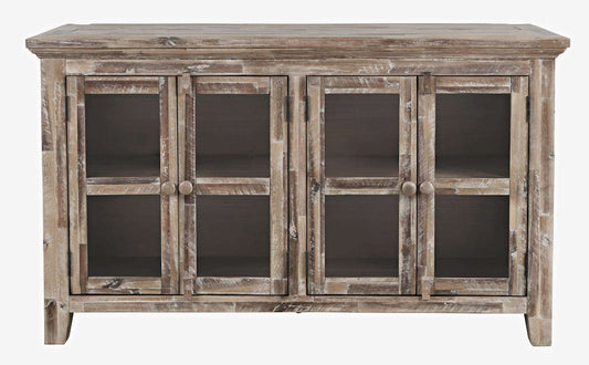 Jofran - Rustic Shores Coastal Style 54in Distressed Acacia Credenza Cabinet - 2125-5432 view 1