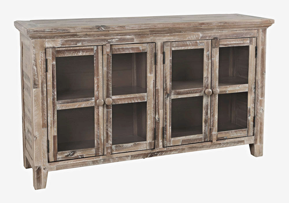 Jofran - Rustic Shores Coastal Style 54in Distressed Acacia Credenza Cabinet - 2125-5432 view 2