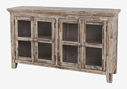 Jofran - Rustic Shores Coastal Style 54in Distressed Acacia Credenza Cabinet - 2125-5432 view 3