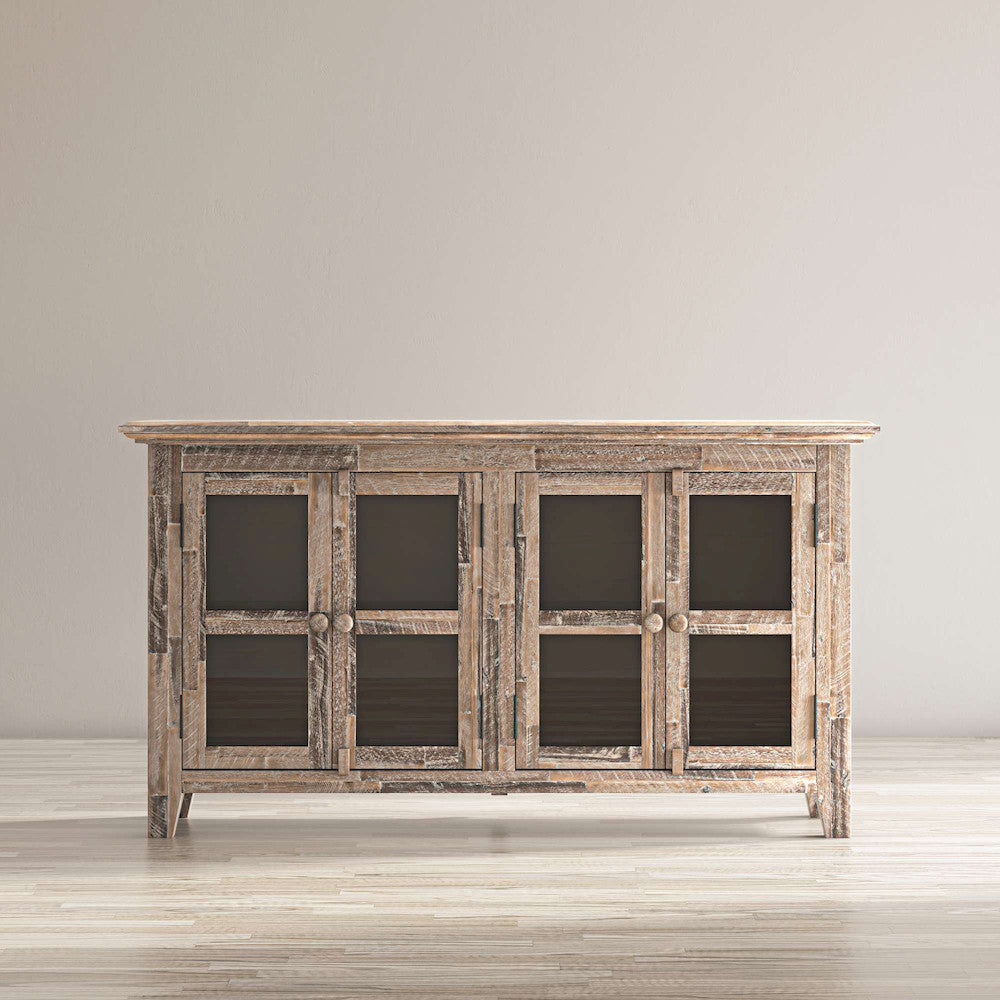 Jofran - Rustic Shores Coastal Style 54in Distressed Acacia Credenza Cabinet - 2125-5432 view 6